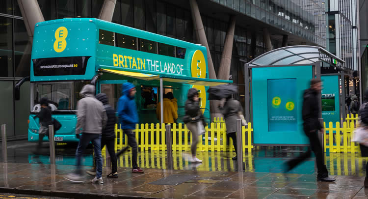 EE Bus parked